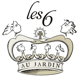 Logo Les 6 au jardin - Famille Martineau - Saint-Georges - Saint Emilion